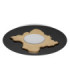 Obscura Semi Flush Ceiling Light Matt Black LED 4000K-3