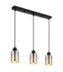 Alonso Bar Pendant Ceiling Light Matt Black 3x E27-1