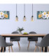 Alonso Bar Pendant Ceiling Light Matt Black 3x E27-2
