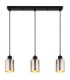 Alonso Bar Pendant Ceiling Light Matt Black 3x E27-4
