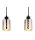 Alonso Bar Pendant Ceiling Light Matt Black 3x E27-5