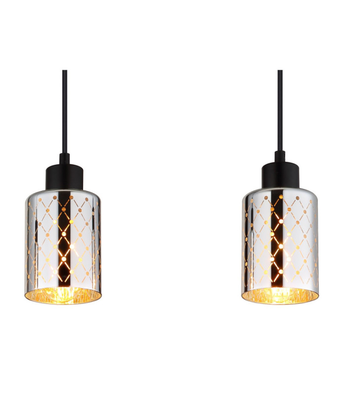 Alonso Bar Pendant Ceiling Light Matt Black 3x E27-5