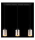 Alonso Bar Pendant Ceiling Light Matt Black 3x E27-7