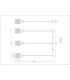 Alonso Bar Pendant Ceiling Light Matt Black 3x E27-9