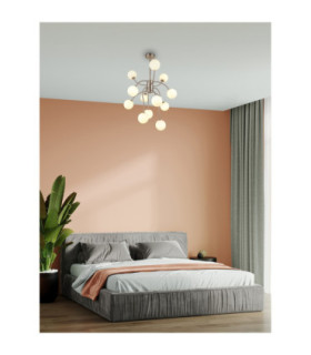 Riha Multi Arm Pendant Ceiling Light Matt Nickel 12x G9 LED 3000K-2
