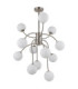 Riha Multi Arm Pendant Ceiling Light Matt Nickel 12x G9 LED 3000K-3