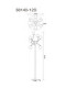 Riha Multi Arm Floor Lamp Matt Nickel 12x G9 LED 3000K-9