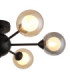 Roland Multi Arm Semi Flush Ceiling Lamp Matt Black 6x G9 LED-4