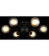 Roland Multi Arm Semi Flush Ceiling Lamp Matt Black 6x G9 LED-5