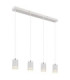 Korben Bar Pendant Ceiling Light Matt White 4x GU10-1