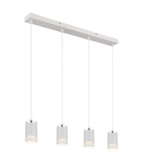 Korben Bar Pendant Ceiling Light Matt White 4x GU10-1
