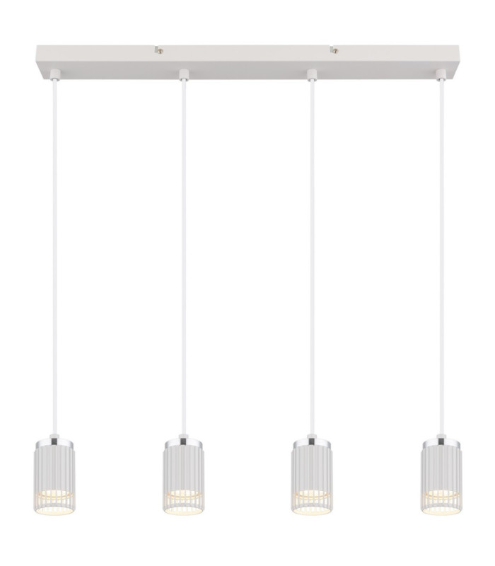Korben Bar Pendant Ceiling Light Matt White 4x GU10-4