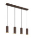 James Bar Pendant Ceiling Light Matt Bronze 4x GU10-1