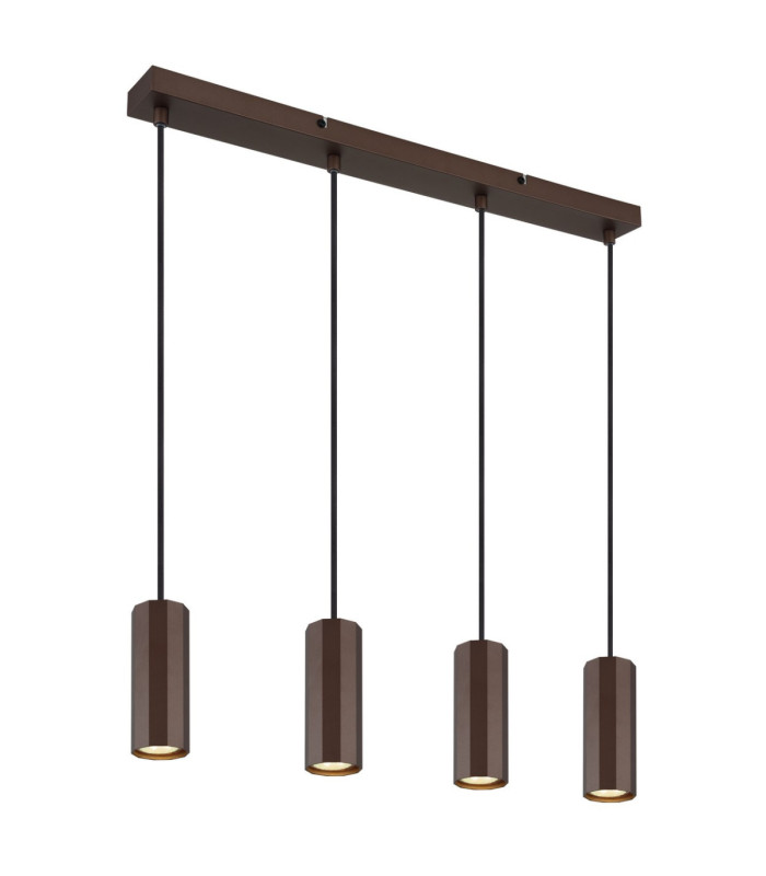 James Bar Pendant Ceiling Light Matt Bronze 4x GU10-1