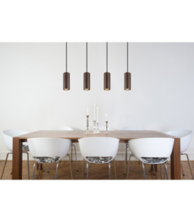 James Bar Pendant Ceiling Light Matt Bronze 4x GU10-2