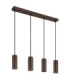 James Bar Pendant Ceiling Light Matt Bronze 4x GU10-3