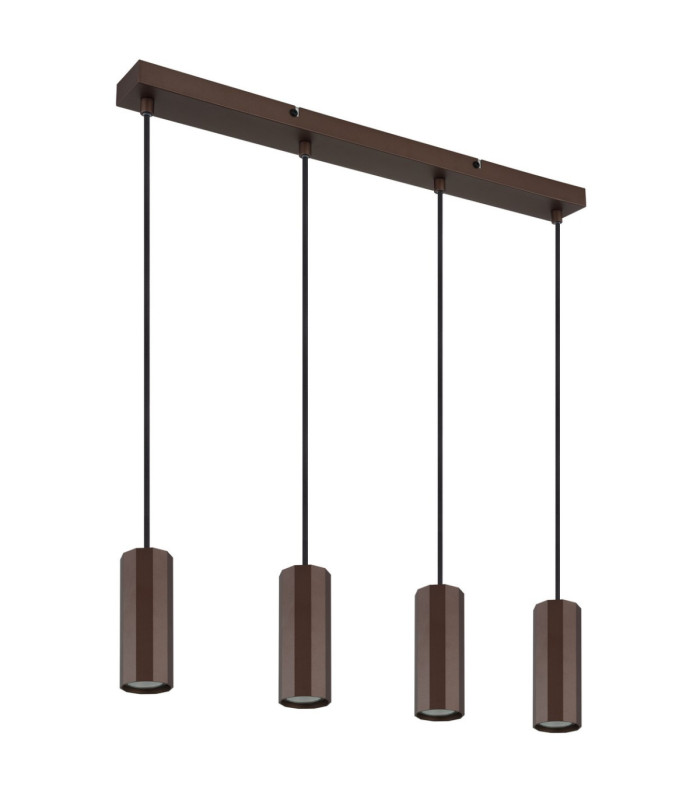 James Bar Pendant Ceiling Light Matt Bronze 4x GU10-3