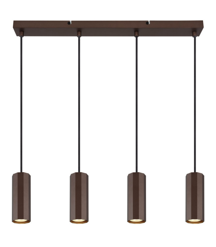 James Bar Pendant Ceiling Light Matt Bronze 4x GU10-4