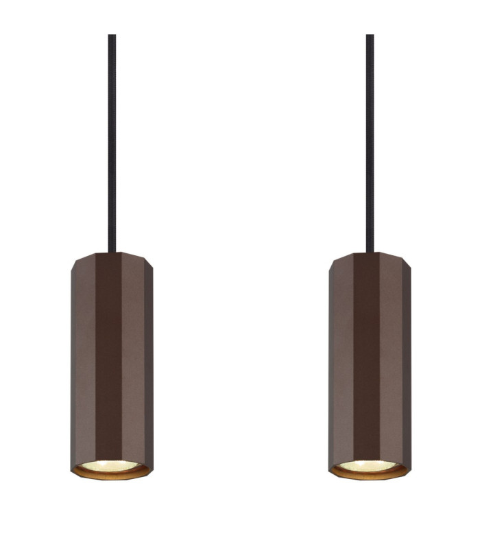 James Bar Pendant Ceiling Light Matt Bronze 4x GU10-5
