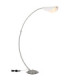 Robles Arc Floor Lamp Matt Nickel LED 3000K-5