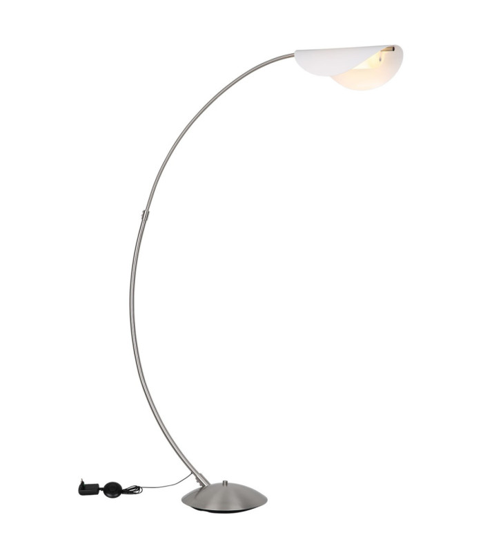 Robles Arc Floor Lamp Matt Nickel LED 3000K-5