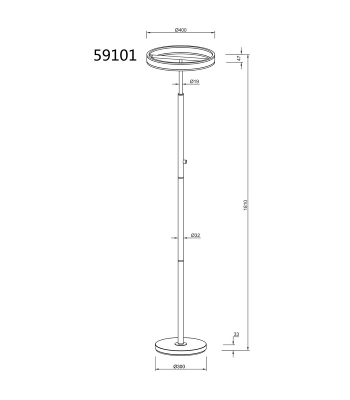 Emanuel LED Integrated Floor Lamp Anthracite LED 4000K-9
