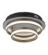 Della Semi Flush Ceiling Light Matt Black LED 3000/4000/6000K-7