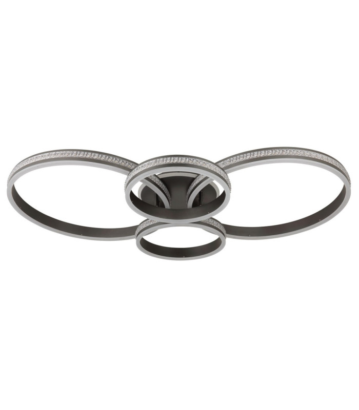 Grouni Semi Flush Ceiling Light Matt Titanium Grey LED 2700/4500/6500K-3