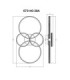 Grouni Semi Flush Ceiling Light Matt Titanium Grey LED 2700/4500/6500K-8