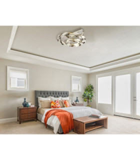 Karilion Compact Ceiling Light Chrome LED 4000K-2