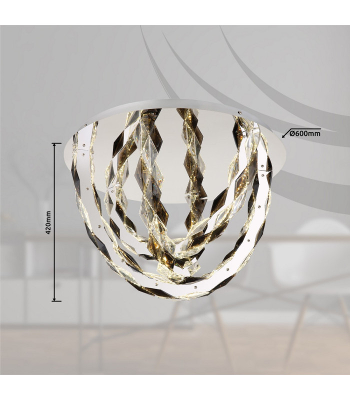 Karilion Statement Ceiling Light Chrome LED 4000K-5