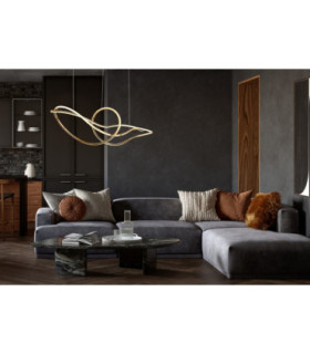 Iduna Pendant Ceiling Light Gold LED 2700/6000K-2