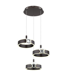 Hendricks Cluster Pendant Ceiling Light Bronze LED 3000K-1