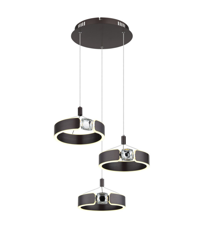 Hendricks Cluster Pendant Ceiling Light Bronze LED 3000K-1