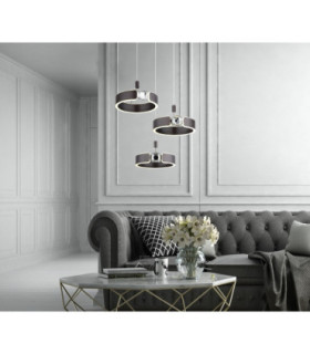 Hendricks Cluster Pendant Ceiling Light Bronze LED 3000K-2