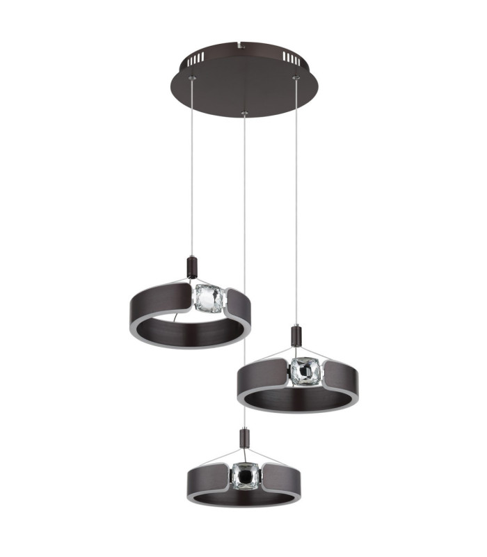 Hendricks Cluster Pendant Ceiling Light Bronze LED 3000K-3
