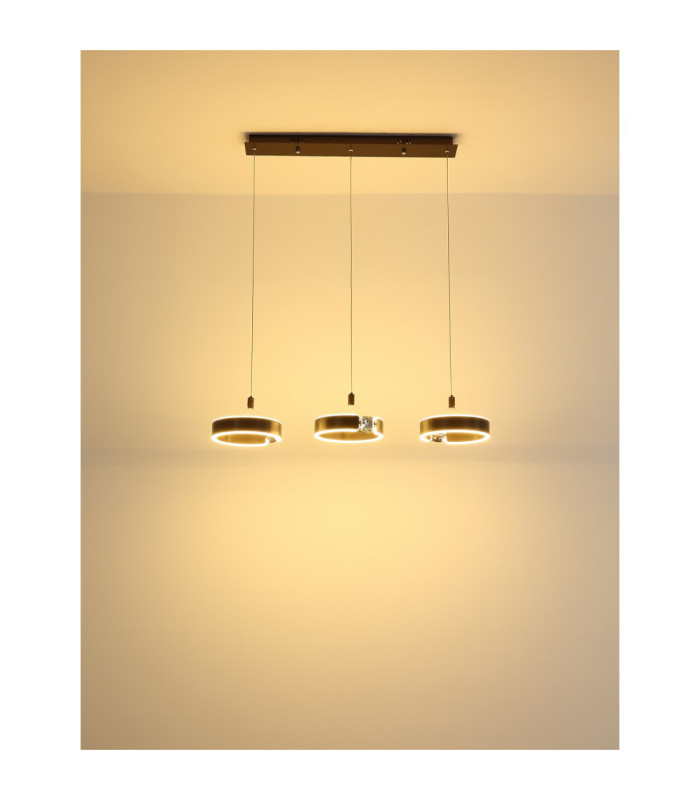 Hendricks Bar Pendant Ceiling Light Bronze LED 3000K-5