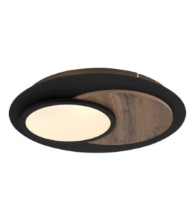 Kory Semi Flush Ceiling Light Matt Black LED 3000K-1