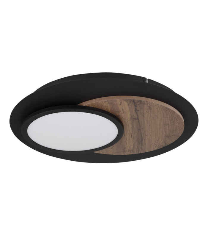 Kory Semi Flush Ceiling Light Matt Black LED 3000K-3