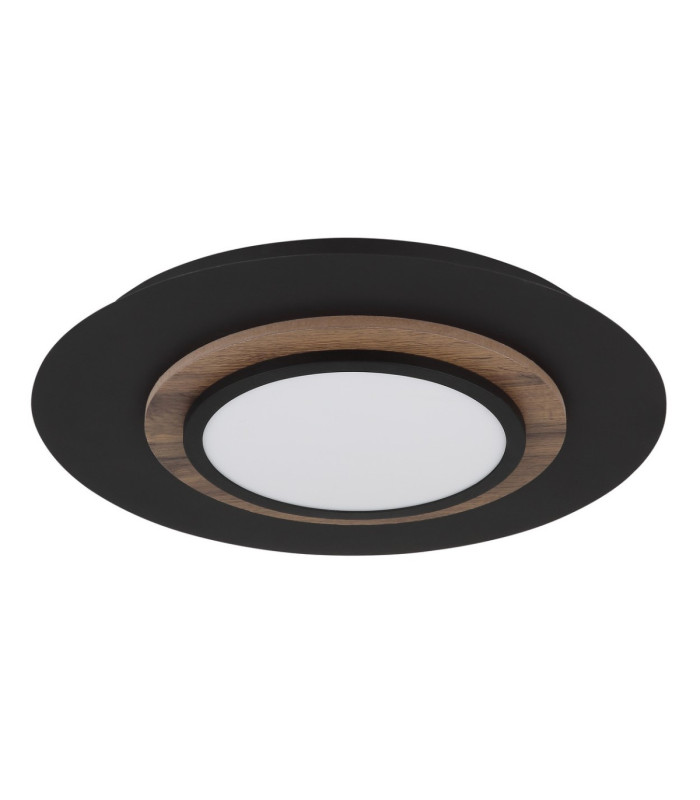 Kory Semi Flush Ceiling Light Matt Black Centered LED 3000K-3