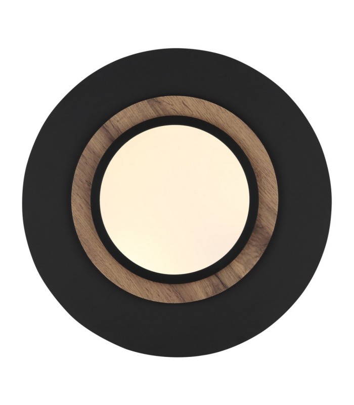 Kory Semi Flush Ceiling Light Matt Black Centered LED 3000K-4