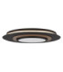 Kory Semi Flush Ceiling Light Matt Black Centered LED 3000K-7