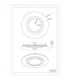 Kory Semi Flush Ceiling Light Matt Black Centered LED 3000K-12