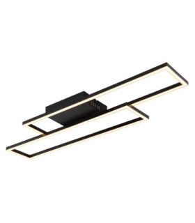 Tatjana Semi Flush Ceiling Light Matt Black LED 3000K-1