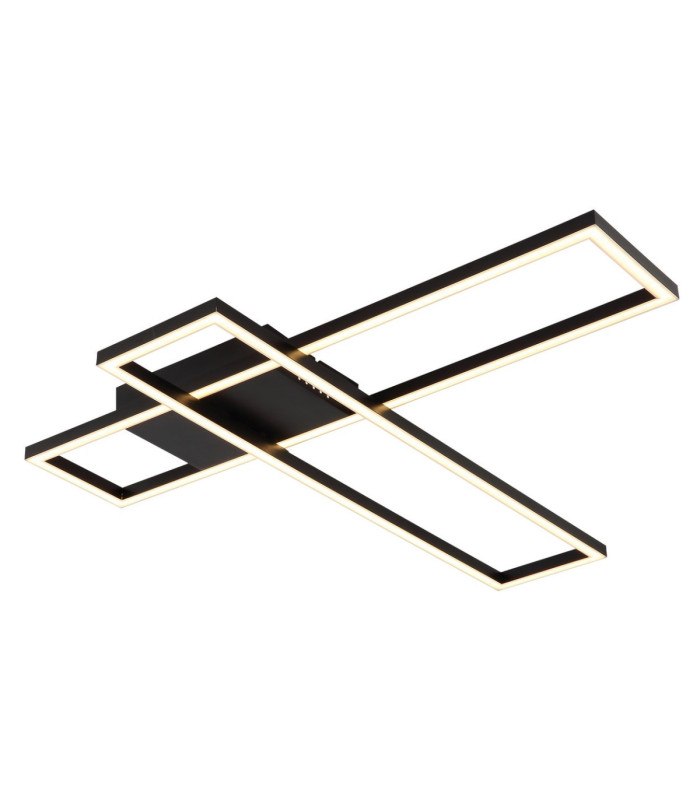 Tatjana Semi Flush Ceiling Light Matt Black LED 3000K-6