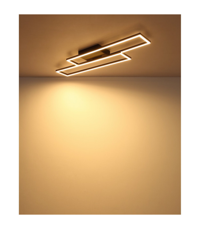 Tatjana Semi Flush Ceiling Light Matt Black LED 3000K-7