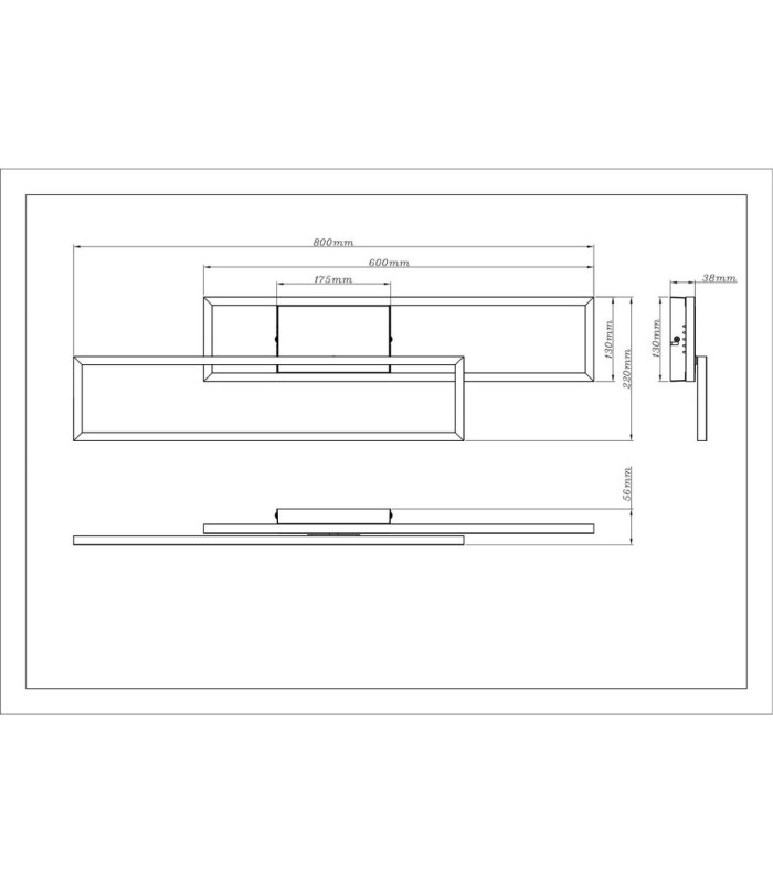 Tatjana Semi Flush Ceiling Light Matt Black LED 3000K-8