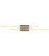 Hilton Semi Flush Ceiling Light Matt Black LED 3000K-5