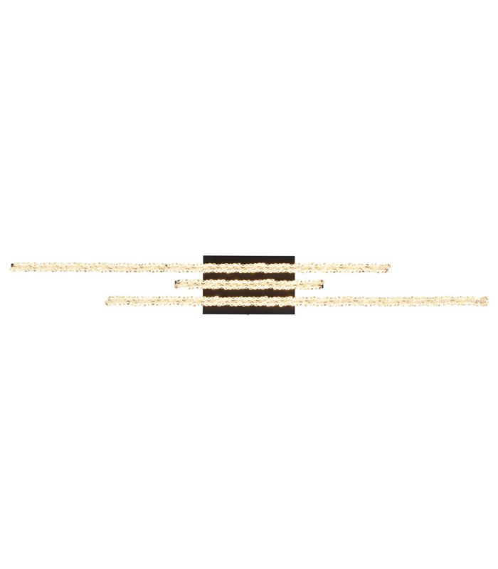 Hilton Semi Flush Ceiling Light Matt Black LED 3000K-5