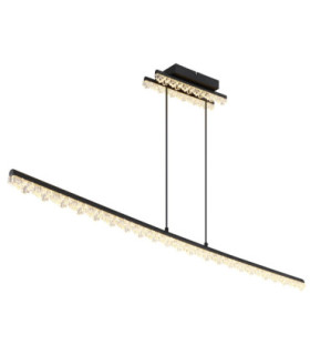 Hilton Bar Pendant Ceiling Light Matt Black LED 3000K-1